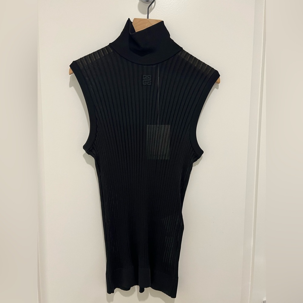 Givenchy Turtleneck Sleeveless Top